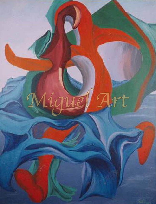 Painting 067 titled 8 Mile Run is 35 x 47 inches it is an authentic original and watermarked